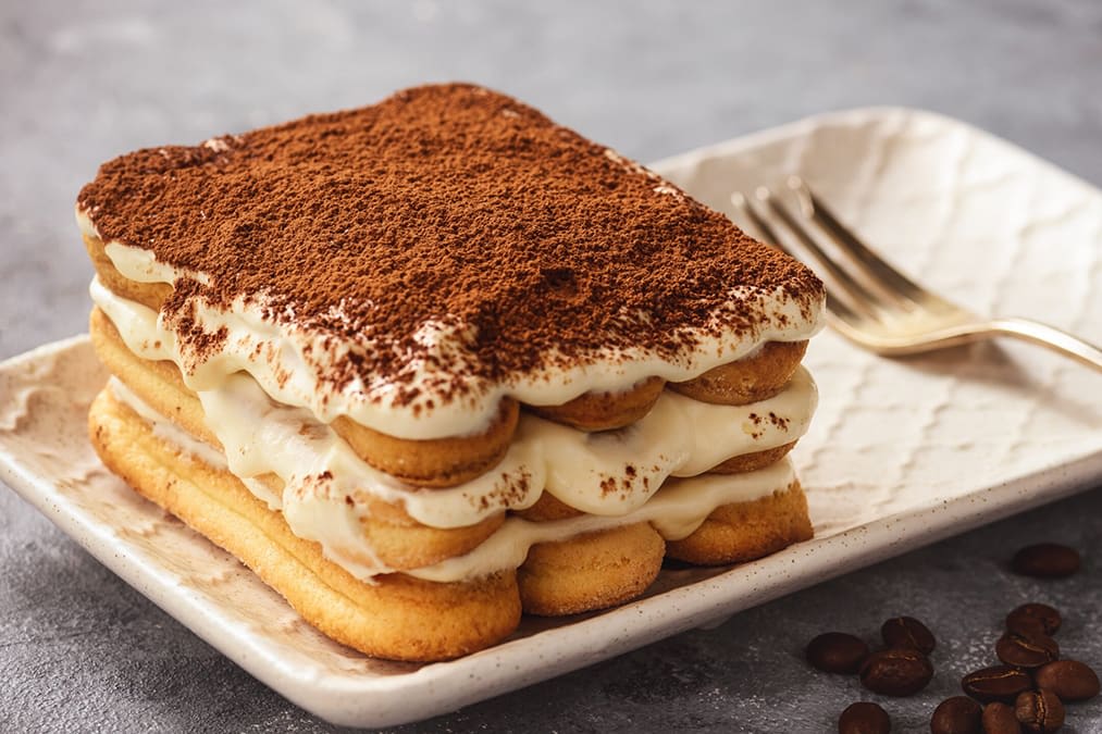 Tiramisu med mascarponekrem