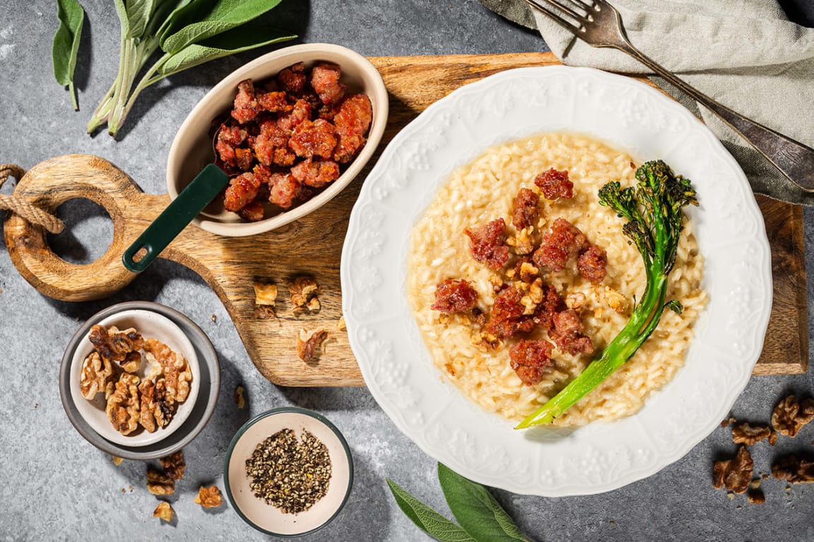 Risotto med salsiccia
