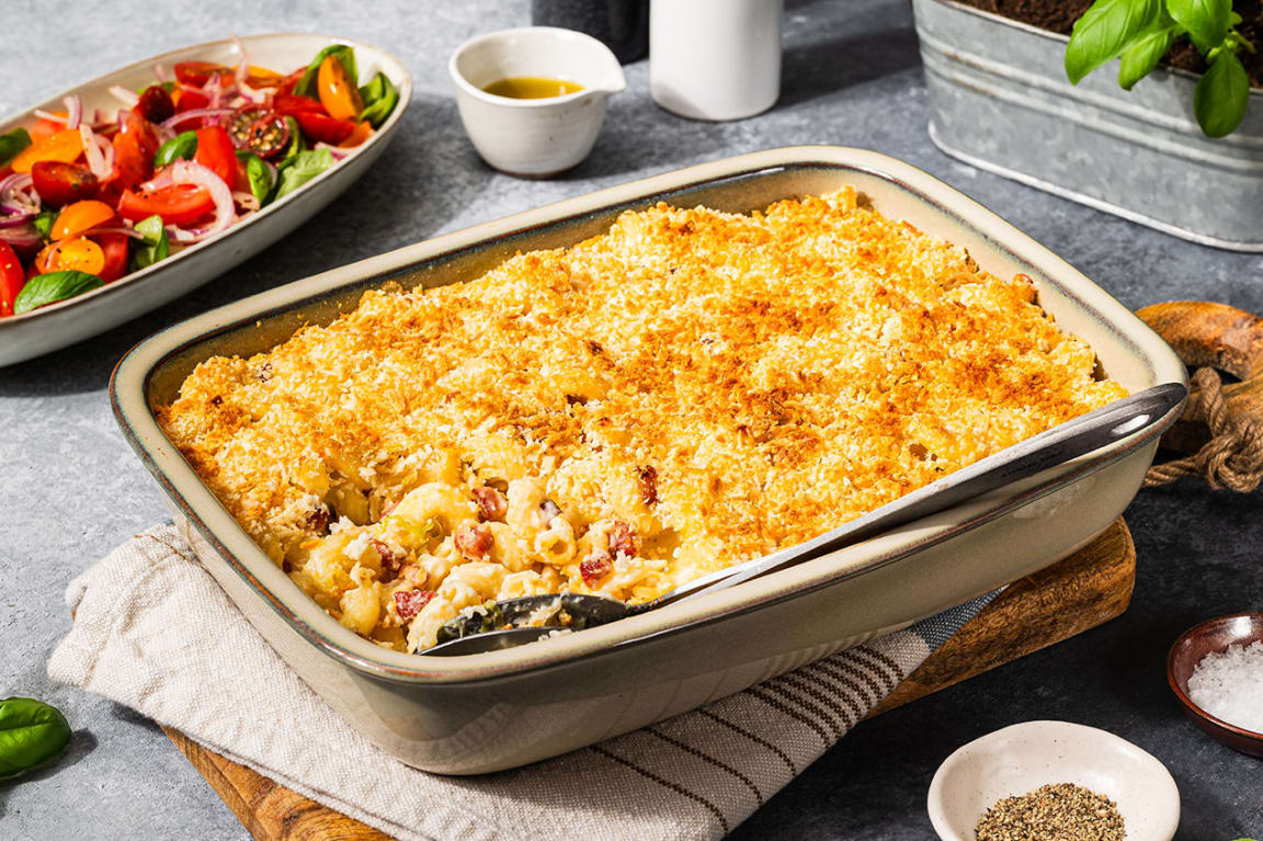 Gratinert pasta med taleggio