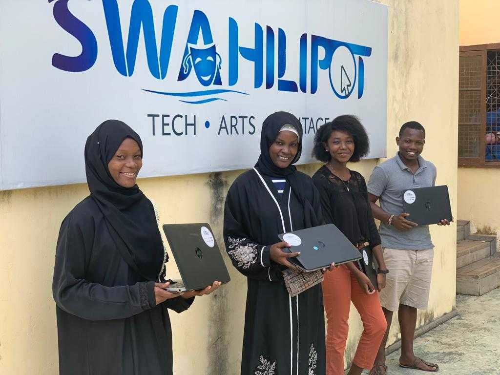 Cohort II interns at Swahilipot Hub, Kenya