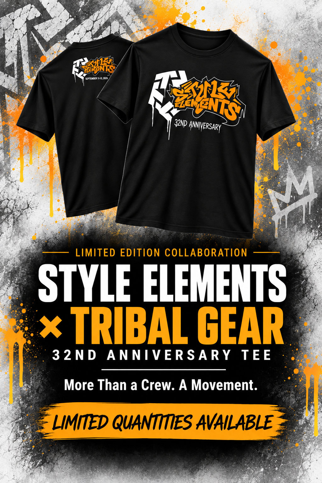 Style Elements x Tribal Gear 32nd Anniversary Tee