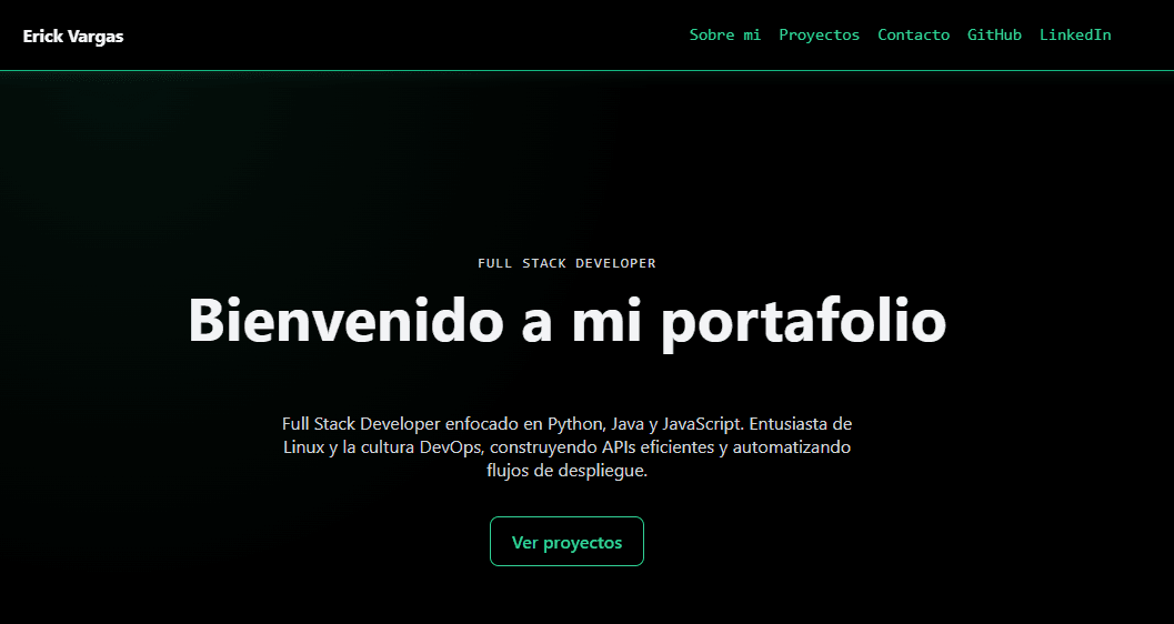 Imagen de Portafolio personal CMS