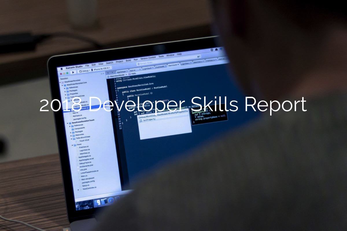 2018 Developer Skills Report Study.