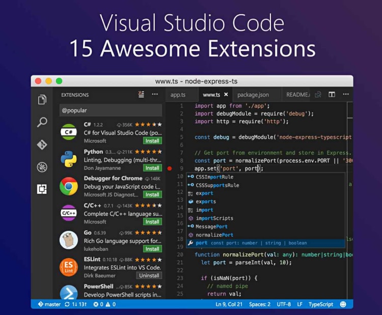 workspace manager visual studio extension