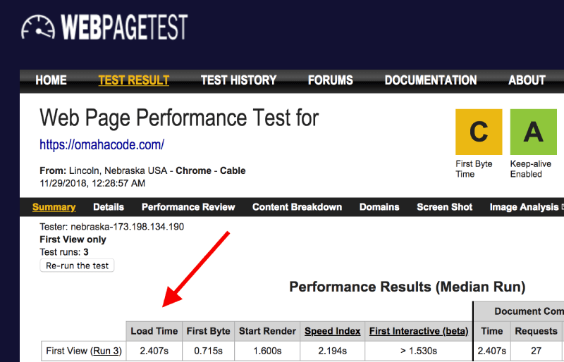 Omaha Code Web Page Test Score Omaha Code Web Page Test Score