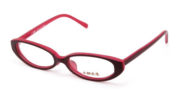 ＜Oh My Glasses TOKYO＞ 送料無料！木調浪漫 拾四 えんじ メガネ（眼鏡） フォックス mk-14-4 レッド 赤 セルフレーム フルリム Mokuchoroman 度付き 伊達メガネ 即日発送 メンズ