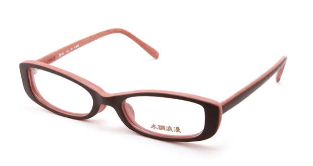 ＜Oh My Glasses TOKYO＞ 送料無料！木調浪漫 弐拾弐 くわ メガネ（眼鏡） スクエア mk-22-1 ブラウン 茶 セルフレーム フルリム Mokuchoroman 度付き 伊達メガネ 即日発送 メンズ