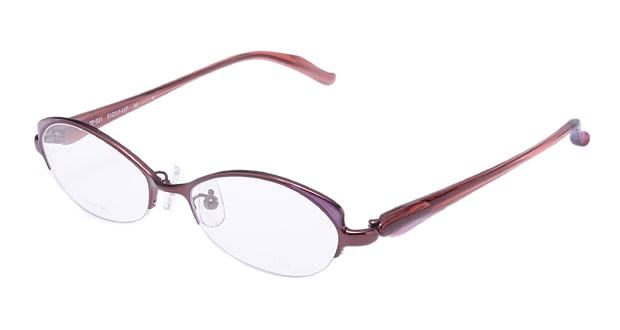 ＜Oh My Glasses TOKYO＞ 32％OFF！ 送料無料！家メガネ RLH2025-3-50 メガネ（眼鏡） オーバル ie-megane-RLH2025-3-50 パープル 紫 メタルフレーム ハーフリム ie megane 度付き 伊達メガネ 即日発送 レディース