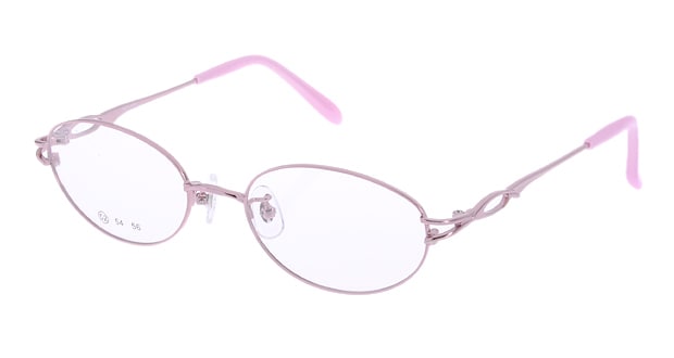 ＜Oh My Glasses TOKYO＞ 送料無料！家メガネ 50-001-2-50 メガネ（眼鏡） オーバル ie-megane-50-001-2-50 ピンク 桃 メタルフレーム フルリム ie megane 度付き 伊達メガネ 即日発送 レディース