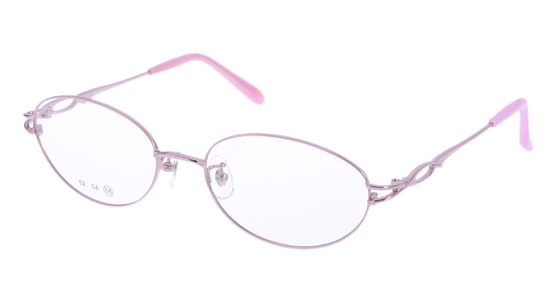 ＜Oh My Glasses TOKYO＞ 送料無料！家メガネ 50-001-2-50 メガネ（眼鏡） オーバル ie-megane-50-001-2-50 ピンク 桃 メタルフレーム フルリム ie megane 度付き 伊達メガネ 即日発送 レディース