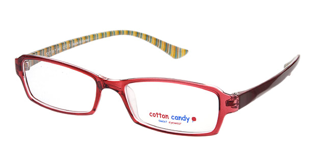 ＜Oh My Glasses TOKYO＞ 21％OFF！ 送料無料！コットンキャンディ Kiwi-5 メガネ（眼鏡） スクエア cotton-candy-kiwi-5 ブラウン 茶 フルリム Cotton Candy 度付き 伊達メガネ 即日発送 レディース