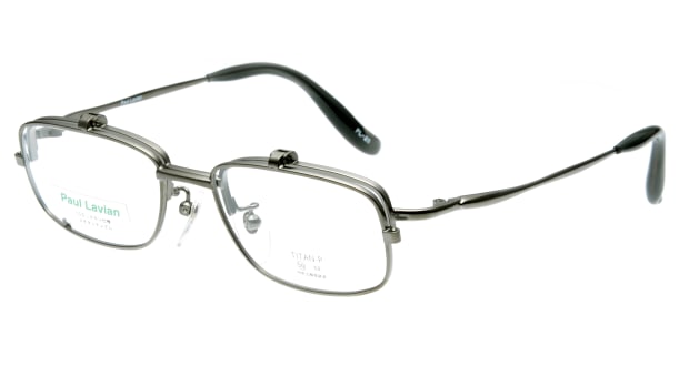 ＜Oh My Glasses TOKYO＞ 20％OFF！ 送料無料！ポールラビアン PL-25-GY-50 メガネ（眼鏡） スクエア paul-lavian-pl-25-gy-50 グレー 灰 メタルフレーム フルリム Paul Lavian 度付き 伊達メガネ 即日発送 ユニセックス