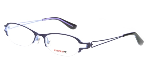 ＜Oh My Glasses TOKYO＞ 送料無料！家メガネレンズセット 50-007-48-3 メガネ（眼鏡） オーバル ie-megane-lensset-50-007-48-3 パープル 紫 メタルフレーム フルリム ie-megane-lensset 度付き 伊達メガネ 即日発送 レディース