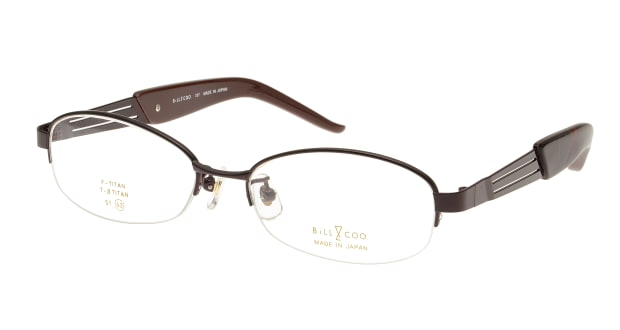 ＜Oh My Glasses TOKYO＞ 送料無料！家メガネレンズセット 50-005-52-3 メガネ（眼鏡） オーバル ie-megane-lensset-50-005-52-3 ブラウン 茶 メタルフレーム フルリム ie-megane-lensset 度付き 伊達メガネ 即日発送 ユニセックス