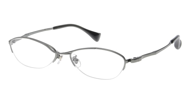 ＜Oh My Glasses TOKYO＞ 送料無料！家メガネレンズセット 50-005-50-2 メガネ（眼鏡） オーバル ie-megane-lensset-50-005-50-2 シルバー 銀 メタルフレーム フルリム ie-megane-lensset 度付き 伊達メガネ 即日発送 ユニセックス