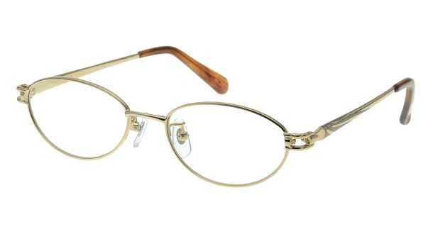 ＜Oh My Glasses TOKYO＞ 送料無料！家メガネレンズセット 50-008-53-2 メガネ（眼鏡） オーバル ie-megane-lensset-50-008-53-2 レッド 赤 メタルフレーム ハーフリム ie-megane-lensset 度付き 伊達メガネ 即日発送 レディース