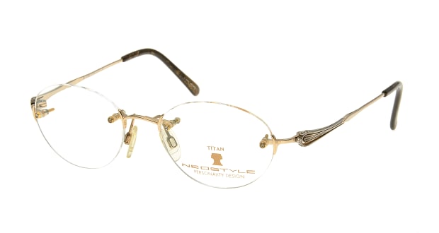 ＜Oh My Glasses TOKYO＞ 26％OFF！ 送料無料！ネオスタイル DYNASTY-811-995 メガネ（眼鏡） オーバル neo-style-811-995 ゴールド 金 メタルフレーム ツーポイント(縁なし) NEO STYLE 度付き 伊達メガネ 即日発送 レディース