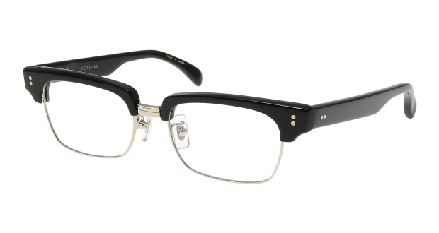 豊富な高品質新品　RONSON ロンソン　ブランド　日本製　眼鏡　メガネ　オシャレ　上品　綺麗　黒ぶち　ブラック フルリム