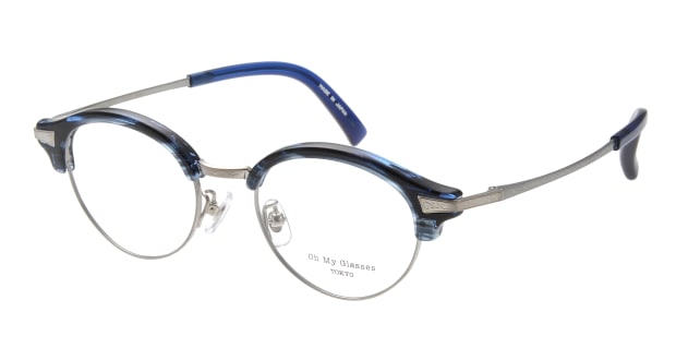 ＜Oh My Glasses TOKYO＞ 30％OFF！ 送料無料！Oh My Glasses TOKYO スチュアート omg-068-1-46 メガネ（眼鏡） ウェリントン oh-my-glasses-tokyo-omg-068-1-47 ブラック 黒 メタルフレーム フルリム Oh My Glasses TOKYO 度付き 伊達メガネ 即日発送 ユニセックス