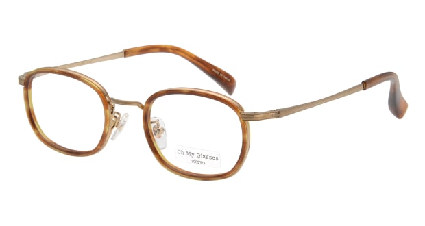 ＜Oh My Glasses TOKYO＞ 30％OFF！ 送料無料！Oh My Glasses TOKYO スチュアート omg-068-3-46 メガネ（眼鏡） ウェリントン oh-my-glasses-tokyo-omg-068-3-47 べっ甲柄 メタルフレーム フルリム Oh My Glasses TOKYO 度付き 伊達メガネ 即日発送 ユニセックス