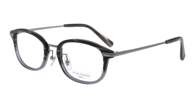 ＜Oh My Glasses TOKYO＞ 30％OFF！ 送料無料！Oh My Glasses TOKYO トーマス omg-076-1-55 メガネ（眼鏡） ウェリントン oh-my-glasses-tokyo-omg-076-1-55 ブラック 黒 メタルフレーム フルリム Oh My Glasses TOKYO 度付き 伊達メガネ 即日発送 ユニセックス