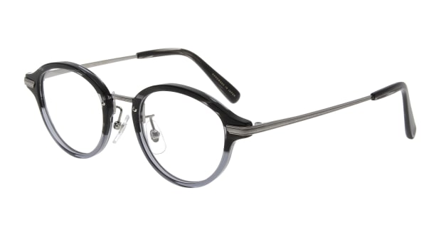 ＜Oh My Glasses TOKYO＞ 30％OFF！ 送料無料！Oh My Glasses TOKYO ブライアン omg-077-1-55 メガネ（眼鏡） スクエア oh-my-glasses-tokyo-omg-077-1-55 ブラック 黒 メタルフレーム ハーフリム Oh My Glasses TOKYO 度付き 伊達メガネ 即日発送 ユニセックス