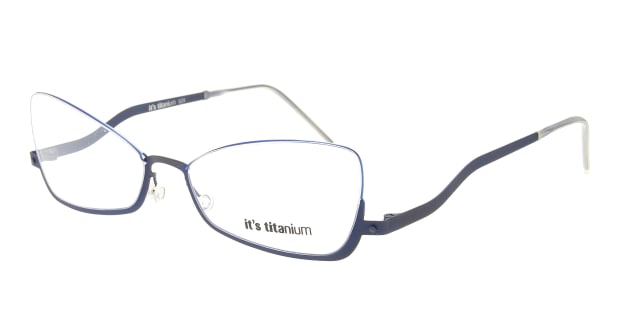 ＜Oh My Glasses TOKYO＞ 10％OFF！ 送料無料！イッツチタニウム 929-v-dd メガネ（眼鏡） フォックス its-titanium-929-v-dd ブルー 青 メタルフレーム フルリム It's titanium 度付き 伊達メガネ 即日発送 ユニセックス