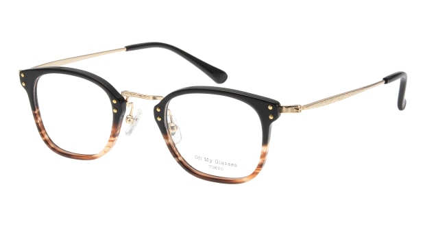 ＜Oh My Glasses TOKYO＞ 30％OFF！ 送料無料！Oh My Glasses TOKYO テリー omg-086-1-53 メガネ（眼鏡） ウェリントン oh-my-glasses-tokyo-omg-086-1-53 ブラック 黒 セルフレーム フルリム Oh My Glasses TOKYO 度付き 伊達メガネ 即日発送 ユニセックス