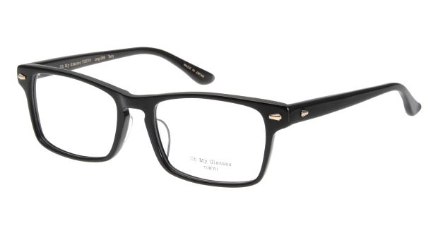 ＜Oh My Glasses TOKYO＞ 30％OFF！ 送料無料！Oh My Glasses TOKYO テリー omg-086-1-53 メガネ（眼鏡） ウェリントン oh-my-glasses-tokyo-omg-086-1-53 ブラック 黒 セルフレーム フルリム Oh My Glasses TOKYO 度付き 伊達メガネ 即日発送 ユニセックス