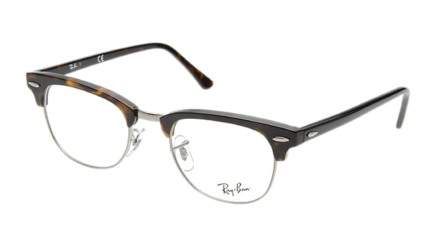 ＜Oh My Glasses TOKYO＞ 20％OFF！ 送料無料！レイバン CLUBMASTER RX5154-2012-51 メガネ（眼鏡） ウェリントン rayban-RX5154-2012-51 べっ甲柄 セルフレーム フルリム Ray-Ban 度付き 伊達メガネ 即日発送 ユニセックス