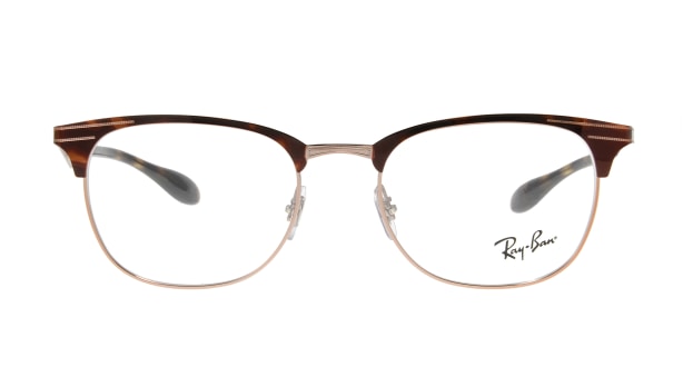 ＜Oh My Glasses TOKYO＞ 20％OFF！ 送料無料！レイバン RX6412-2620-52 メガネ（眼鏡） ウェリントン rayban-rx6412-2620-52 シルバー 銀 セルフレーム フルリム Ray-Ban 度付き 伊達メガネ 即日発送 ユニセックス