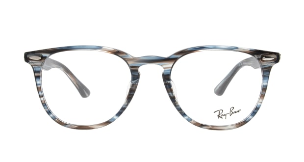 ＜Oh My Glasses TOKYO＞ 20％OFF！ 送料無料！レイバン RX8955-5756-51 メガネ（眼鏡） ウェリントン rayban-rx8955-5756-51 ブルー 青 メタルフレーム フルリム Ray-Ban 度付き 伊達メガネ 即日発送 ユニセックス