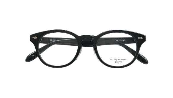 Oh my glasses購入 チタン製 艶消しマットのサティーナ加工。彫金眼鏡 Oh My Glasses TOKYO Kenny omg-155-DM-48｜メガネのオーマイグラス