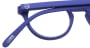 イジピジ リーディンググラス +2.5 #A-NAVY BLUE SOFT [老眼鏡/丸メガネ/青]  小 4