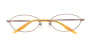 Oh My Glasses TOKYO Gemma omg-032 4-51 [メタル/鯖江産/オーバル/オレンジ]  小 3