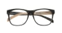 レックス NYC-Mirror frame recs-c3-12-BLACK WOOD/OAK WOOD [黒縁/丸メガネ/安い]  小 3