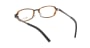 オンビート ONB-711H-04DBR Dark Brown/Dark Brown04 [鯖江産/スクエア/茶色]  小 2