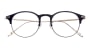Oh My Glasses TOKYO Benny omg-126-NV-SV-47 [メタル/鯖江産/丸メガネ/青]  小 3