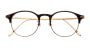 Oh My Glasses TOKYO Benny omg-126-BR-GD-47 [メタル/鯖江産/丸メガネ/茶色]  小 3