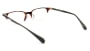 RAMOT EYEWORKS RM-012-50 [鯖江産/ハーフリム/スクエア/茶色]  小 3