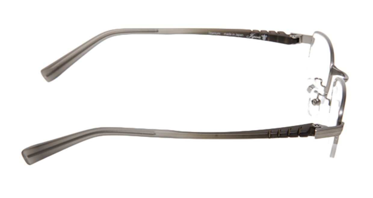 ジェイスピリット JS2043-12 [メタル/ハーフリム/スクエア/シルバー]  1