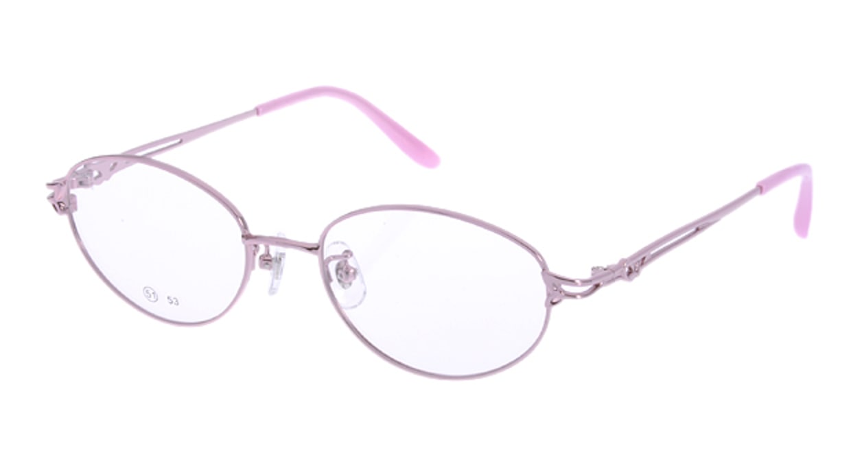 家メガネ RLH2024-2-51 [メタル/オーバル/安い/ピンク] 