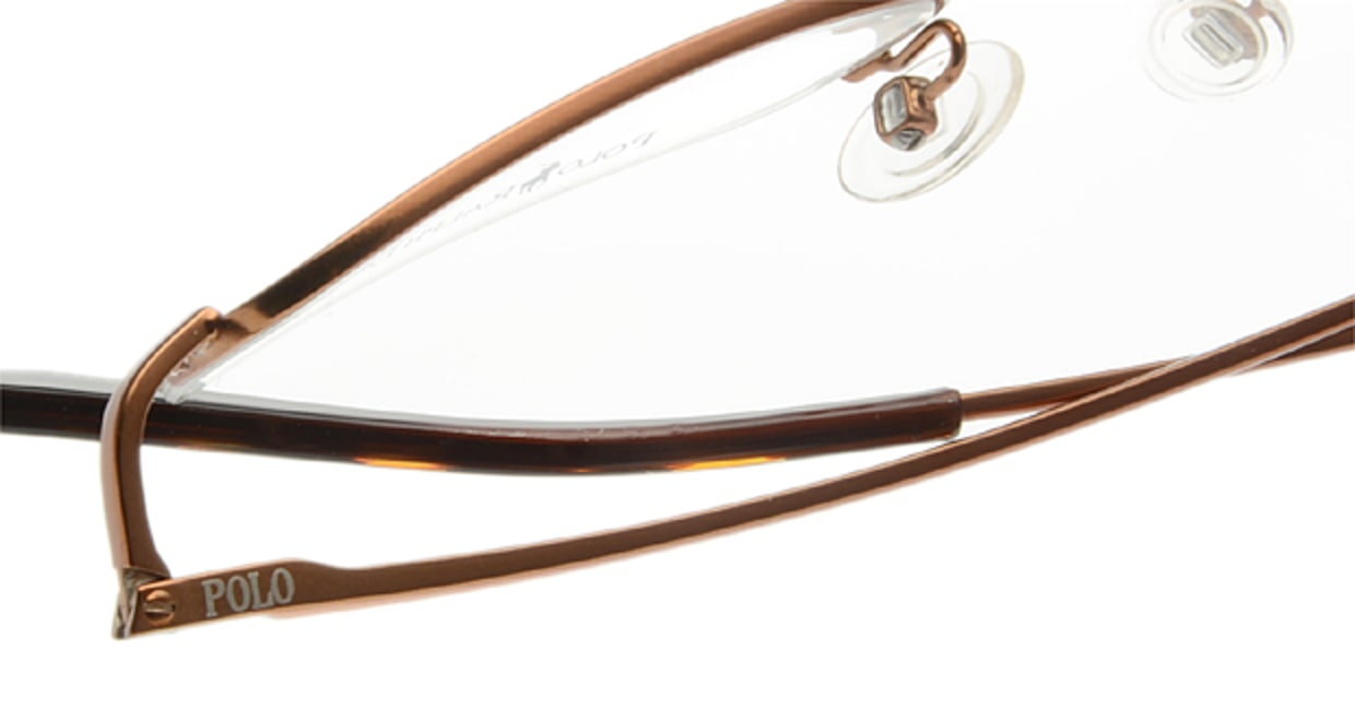 ラルフローレン RL1966-KBQ-44 [メタル/ハーフリム/スクエア/茶色]  4
