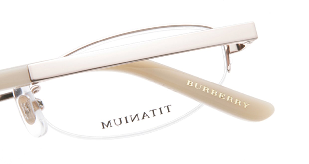 バーバリーBE1219T-1106-49 [メタル/ハーフリム/オーバル/ゴールド]  4