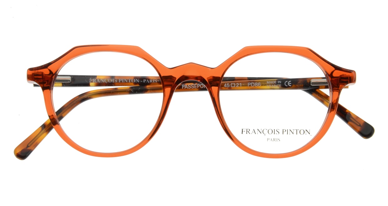 フランソワ パントン PASSEPORT38-PD86 [丸メガネ/オレンジ]  3