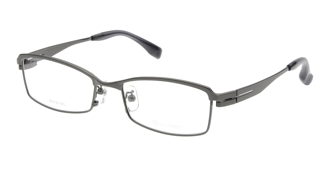 アミパリ TP-5122-15 [メタル/鯖江産/スクエア/グレー] 