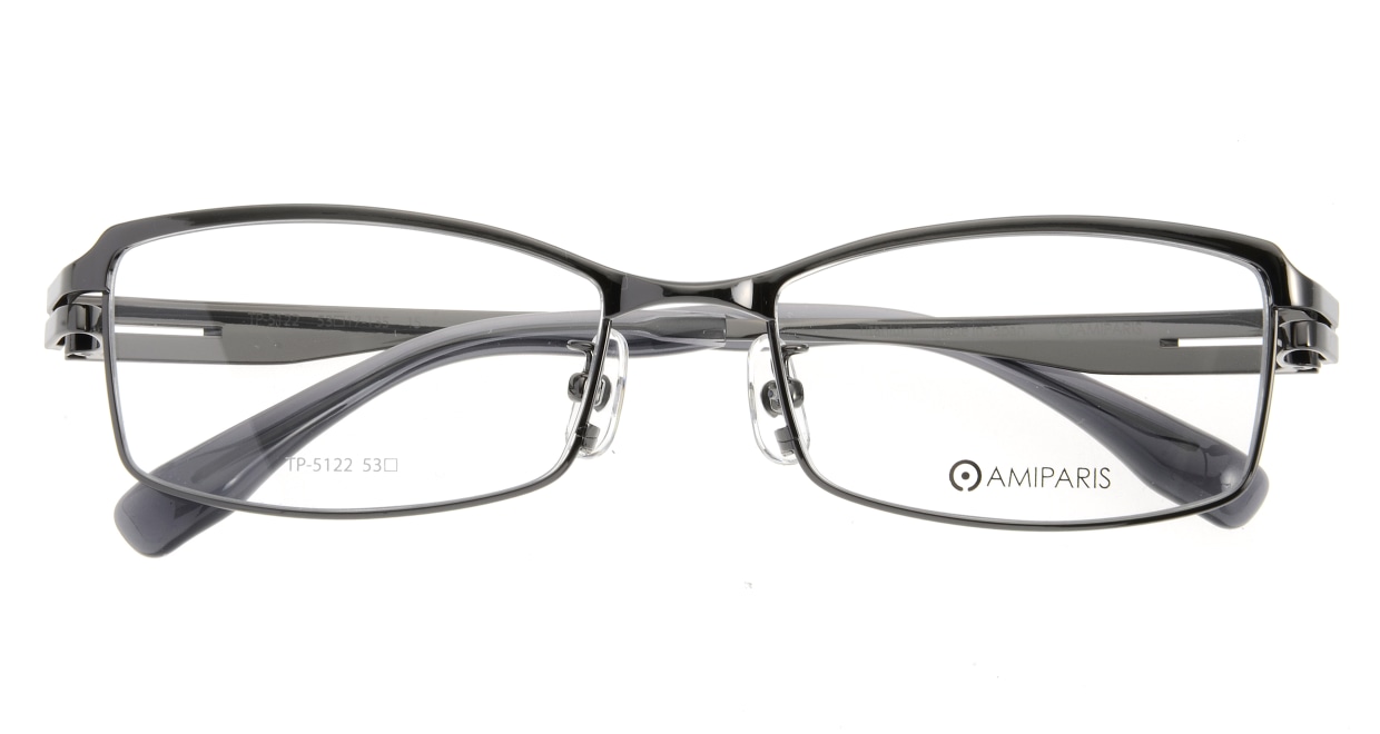 アミパリ TP-5122-15 [メタル/鯖江産/スクエア/グレー]  3