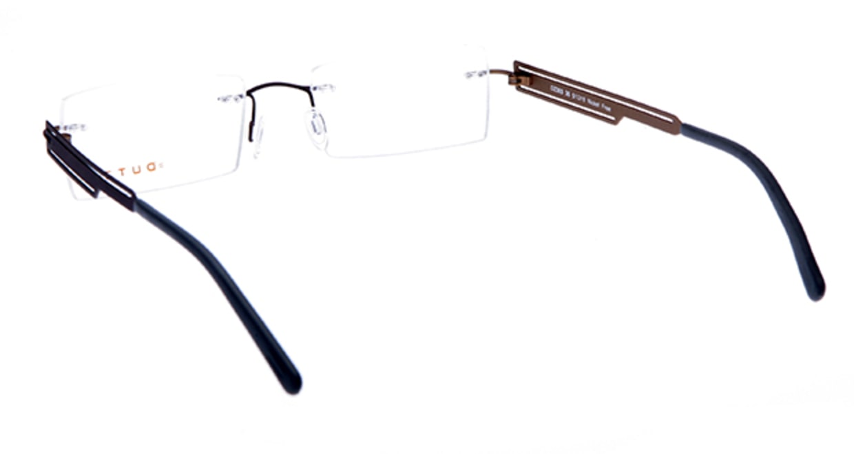 ダッツ DZ303-35 [メタル/縁なし/スクエア/茶色]  2