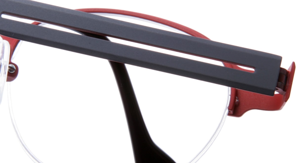 ダッツDZ327-85-46 [メタル/ハーフリム/丸メガネ/グレー]  4