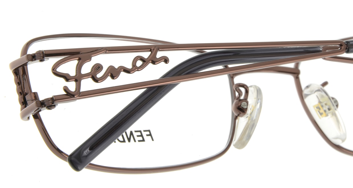 フェンディF690/N-210-54 [メタル/スクエア/安い/茶色]  4